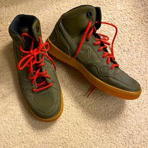 Nike Force Green with Gum Sole, Light Wear, Mens 12